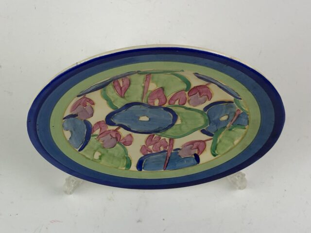 Clarice Cliff BLUE CHINTZ 6 inch (15cm) tea plate. Art Deco original ...