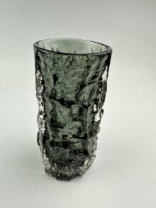 WHITEFRIARS Willow colour bark vase by Geoffrey Baxter, 15cm (6 Inches). Vintage!