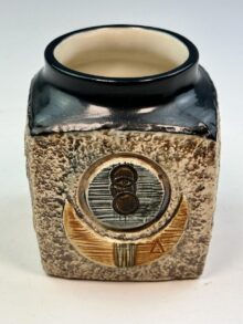 TROIKA marmalade pot by Jane Fitzgerald (JF) , 9cm. Vintage original, circa 1970s.