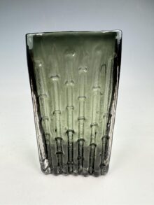 WHITEFRIARS willow BAMBOO vase, 20.5cm, p/n 9669, by G. Baxter, circa 1960s.