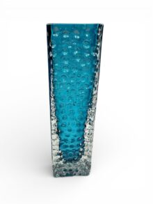 WHITEFRIARS large nailhead in Kingfisher (blue) by Geoffrey Baxter, 20cm (8 inch).