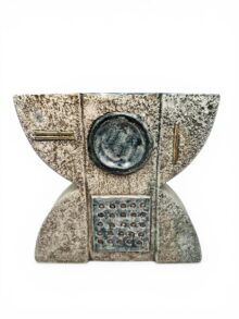 Troika Anvil vase by Ann Lewis, circa 1970s, 22cm. Vintage original.