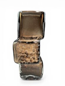 WHITEFRIARS Drunken Bricklayer vase by Geoffrey Baxter, Cinnamon colour, 20cm.