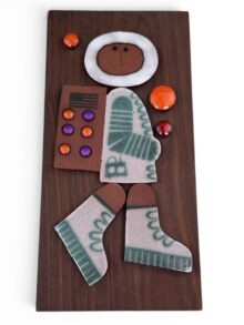 Scarce HORNSEA POTTERY Astronaut Muramic wall plaque. Circa 1970s.