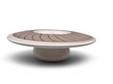 Poole FREEFORM flower holder (mushroom), shape 175, 18cm diameter. Circa 1950s.
