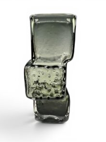 WHITEFRIARS Drunken Bricklayer vase by Geoffrey Baxter, WILLOW colour, 20cm.