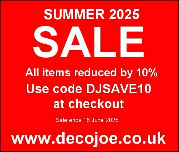 June SALE - 10% off everything in our online store until 16 June 2025.

Use same discount code on our eBaY store. Etsy items already reduced by 10%.

Grab yourself a bargain today!

🏷 10% OFF SALE ➡️ via our website at www.decojoe.co.uk (link in bio).

Worldwide shipping available. We accept credit/debit cards, PayPal and Klarna Pay-in-3 also available via our web site.

#claricecliff #claricecliffpottery #claricecliffbizarre #artdecodealersofinstagram #artdeco #claricecliffbestpatterns #decojoe #claricecliffcollector  #artdecohome #artdecoceramics