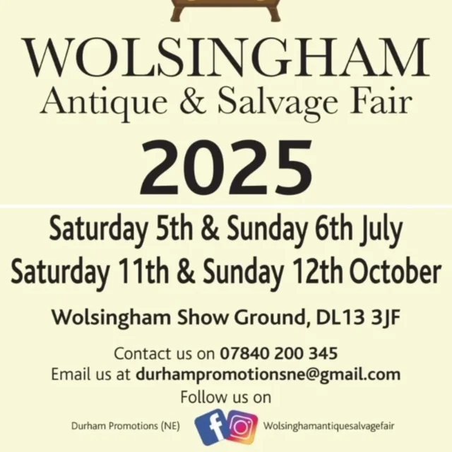 This Saturday and Sunday 5th and 6th of July 2025 we will be standing for the first time at the Wolsingham Antique and Salvage Fair, Wolsingham Show Ground, DL13 3JF.
This will be a large well-attended fair with lots to see and buy. Loads of leading dealers and many eager punters.
We will be in the Antique Barn and will have some fabulous new Clarice Cliff stock for sale, as well as a great selection of other Art Deco and mid-20th century pottery and glass.
This fair is a great couple of days out and we hope to see a few of you there. Please pop along and say hello or come for a chat.
See @wolsinghamantiquesalvagefair for  more details.
#claricecliff
#claricecliffpottery
#claricecliffgardenia
#susiecooper
#susiecooperpottery
#keithmurraypottery
#bitossipottery
#whitefriarsglass
#poolepottery
#hornseapottery
#troikapottery
#wedgwoodglass
#artdeco
#artdecohome
#midcentury
#midcenturyhome
#decojoe
#wolsinghamshowground